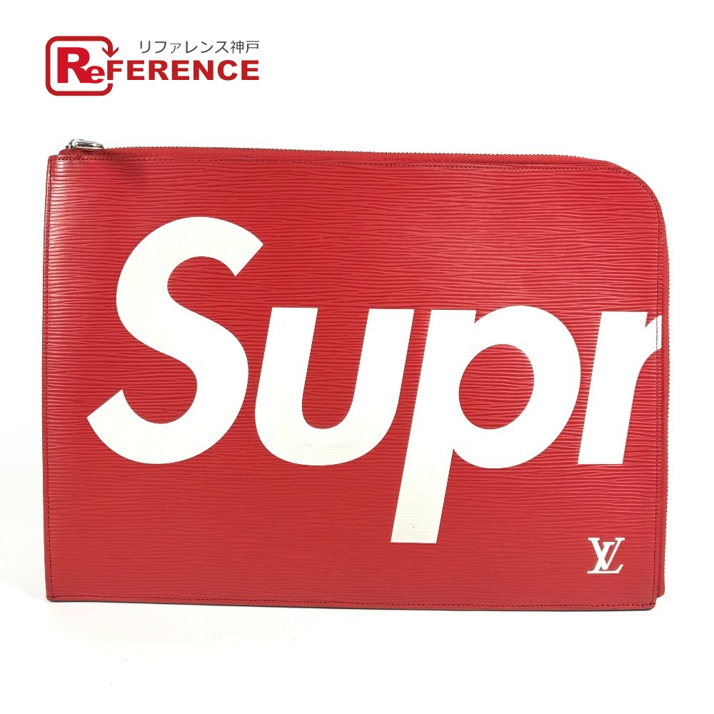LOUIS VUITTON ルイヴィトン M67722 エピ ポシェット ジュール GM ポシェットジュールGM supreme シュプリーム コラボ カバン クラッチバッグ エピレザー メンズ レッド 【中古】