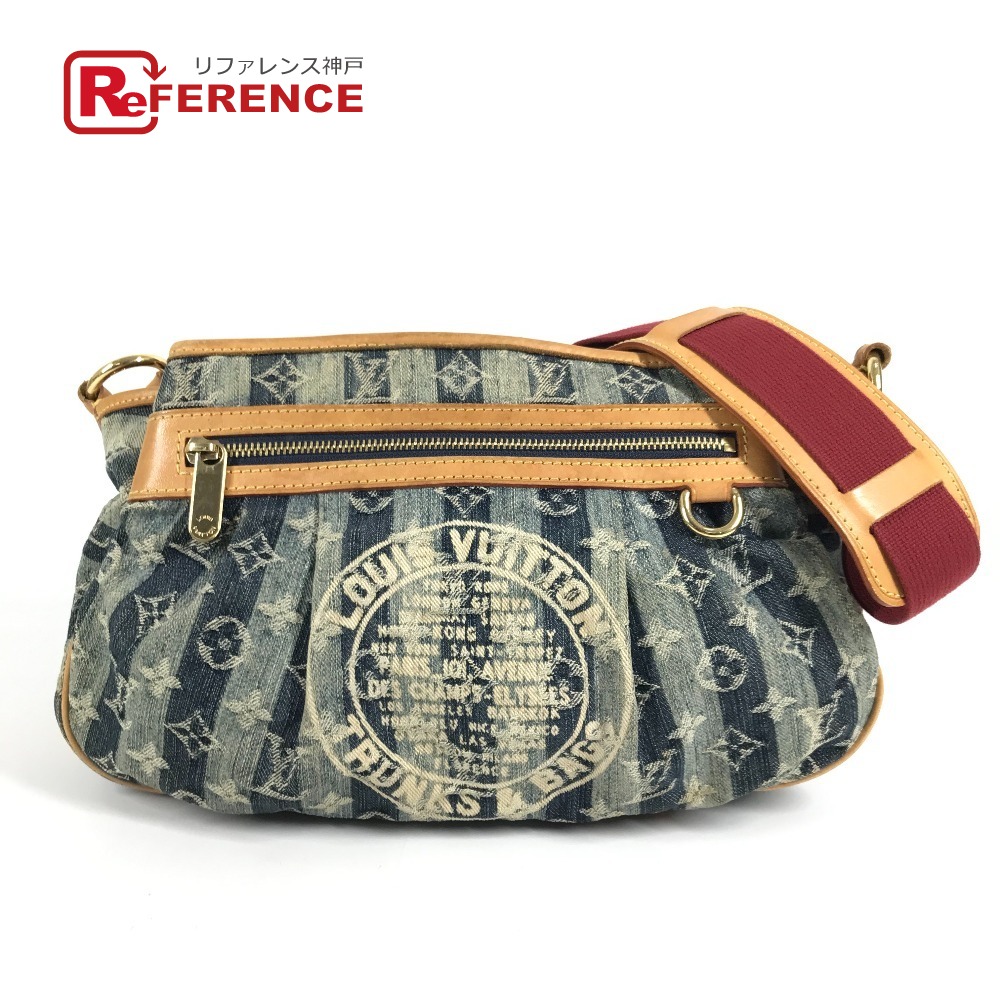 LOUIS VUITTON ルイヴィトン M95334 モノグラムデニム ポルテエポルレイエMM ポルテ エポル レイエ MM カバン 肩掛け ショルダーバッグ モノグラムデニムキャンバス ユニセックス ブルー 【中古】