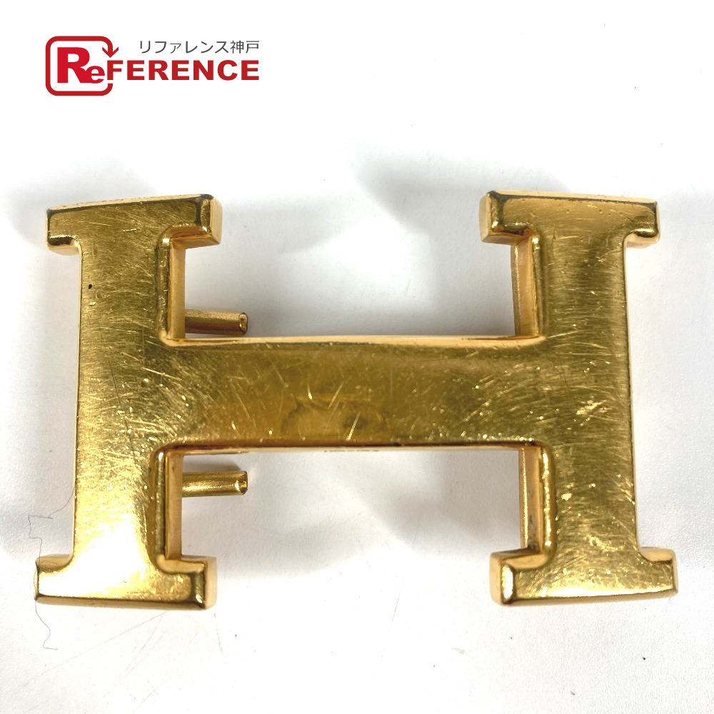 HERMES エルメス  H胴締め バックルのみ バックル 胴締め バックル 金属元素  ユニ一発やる ゴールド 【中古】