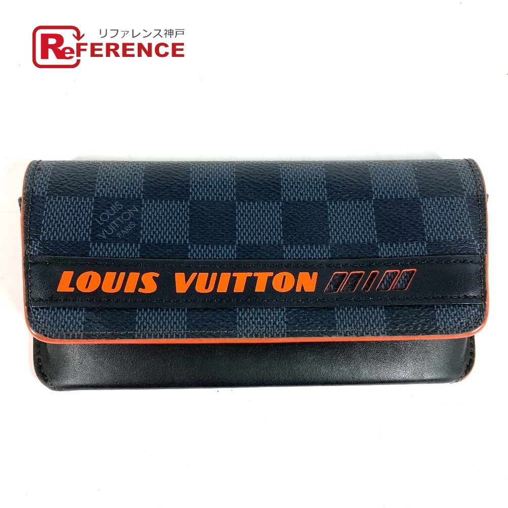 LOUIS VUITTON ルイヴィトン GI0380 ダミエコバルト エテュイリュネット ウディ アイウェア 眼鏡 メガネケース サングラスケース ポーチ ポーチ ダミエコバルトキャンバス ユニセックス ネイビー 【中古】