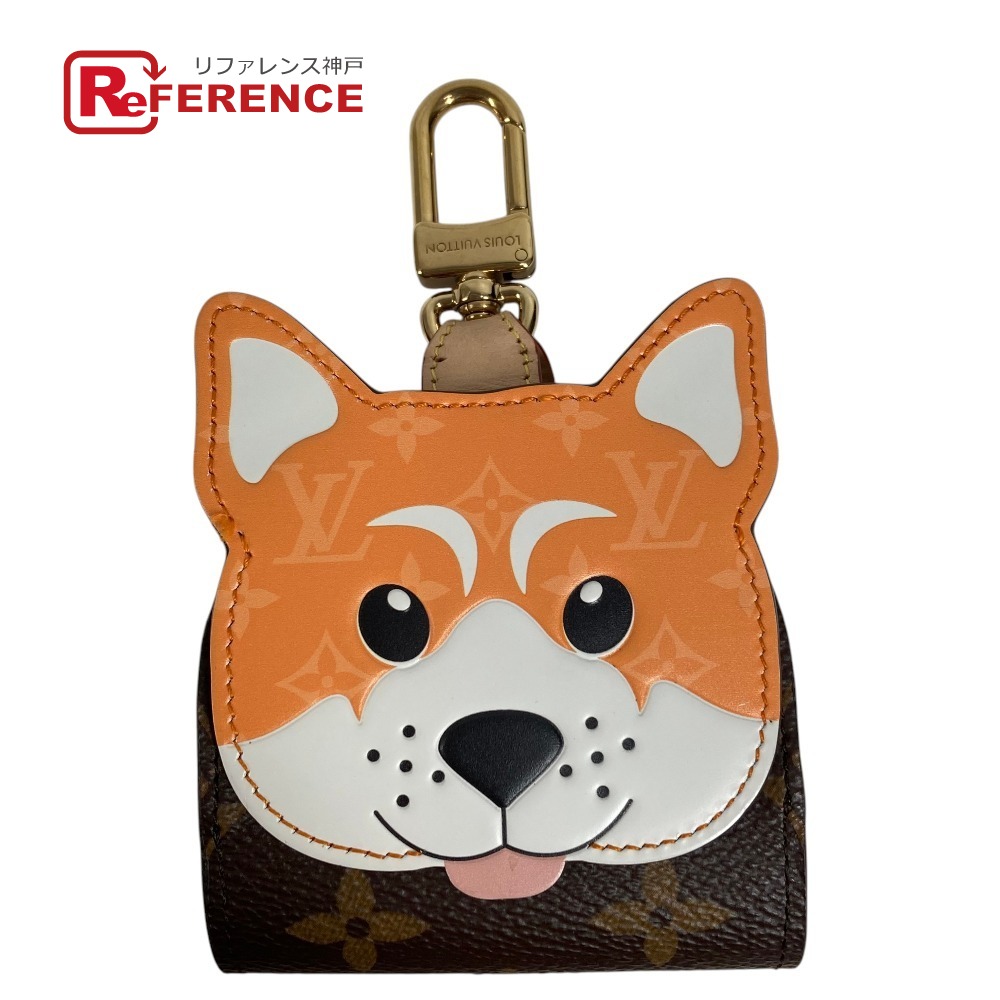 LOUIS VUITTON ルイヴィトン GI1260 モノグラム 柴犬 ドッグ バッグ ホルダー シバ ペット 犬 バッグチャーム キーホルダー モノグラムキャンバス ユニセックス ブラウン 【中古】