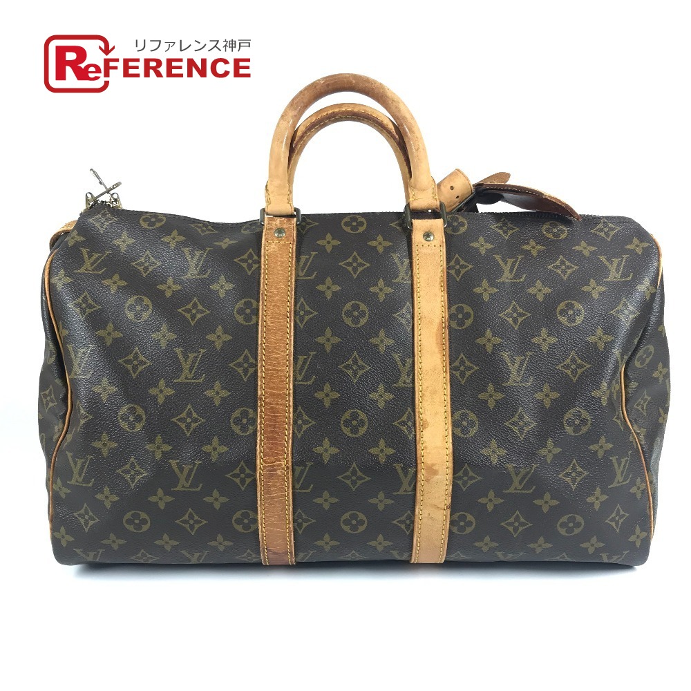 LOUIS VUITTON ルイヴィトン  M41428 モノグラム キーポル45 キーポル 45  鞄 旅する御徒面子 旅行御徒面子 ハンドバック  ボストンバッグ モノグラム帆布  ユニ一発やる 赤銅色 【中古】