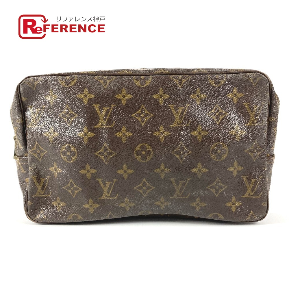 LOUIS VUITTON ルイヴィトン M47522 モノグラム トゥルーストワレット28 トゥルーストワレット 28 メイクポーチ 化粧ポーチ クラッチバッグ セカンドバッグ 化粧ポーチ モノグラムキャンバス ユニセックス ブラウン 【中古】