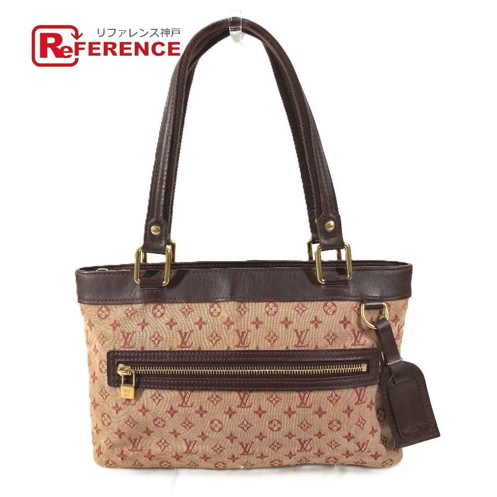 LOUIS VUITTON ルイヴィトン M92678 モノグラムミニ ルシーユPM ルシーユ PM ハンドバッグ カバン ショルダーバッグ 肩掛け トートバッグ モノグラムミニキャンバス レディース レッド 【中古】