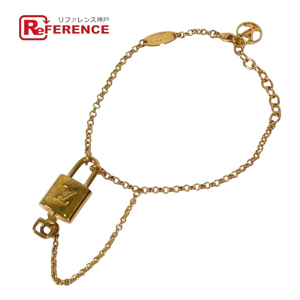 LOUIS VUITTON ルイヴィトン M00563 モノグラム LVブラスレLVロッキー チェーン アクセサリー ジュエリー ブレスレット メタル レディース ゴールド 【中古】