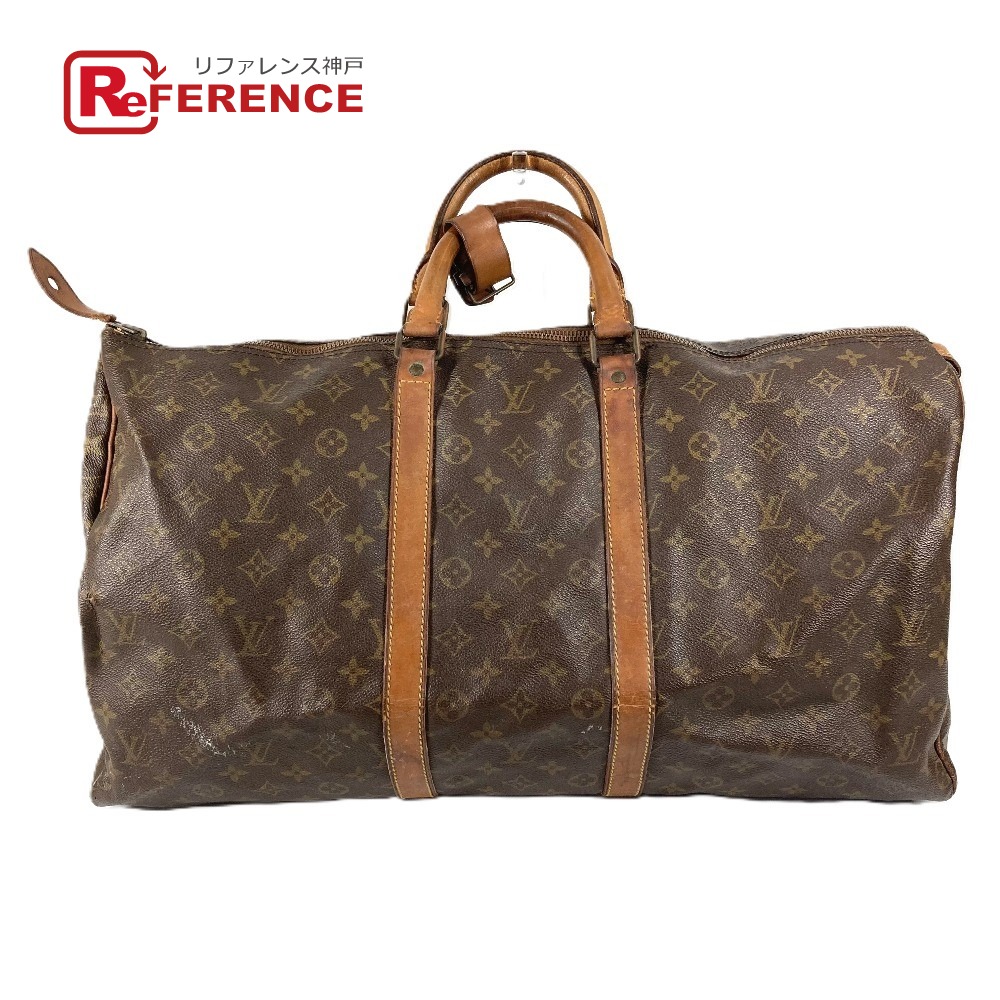 LOUIS VUITTON ルイヴィトン  M41424  モノグラム キーポル55 キーポル 55 デベソ 旧型 鞄 ハンドバック 旅する御徒面子 旅行御徒面子 ボストンバッグ モノグラム帆布  ユニ一発やる 赤銅色 【中古】