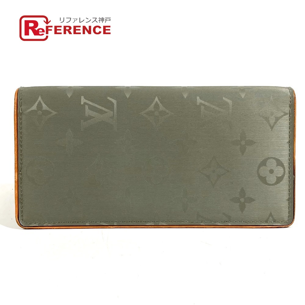 LOUIS VUITTON ルイヴィトン  M63236  モノグラム チタニウム ポルトフォイユ ブラザ ロングウォレット 2つ折り 長紙入れ 帆布/なめし革  ユニ一発やる 薄墨色 【中古】