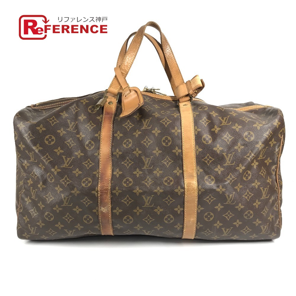 LOUIS VUITTON ルイヴィトン  M41622 モノグラム サックスープル 55 サックスープル55 旅する御徒面子 ハンドバック 周遊御徒面子 ボストンバッグ モノグラム帆布  ユニ一発やる 赤銅色 【中古】