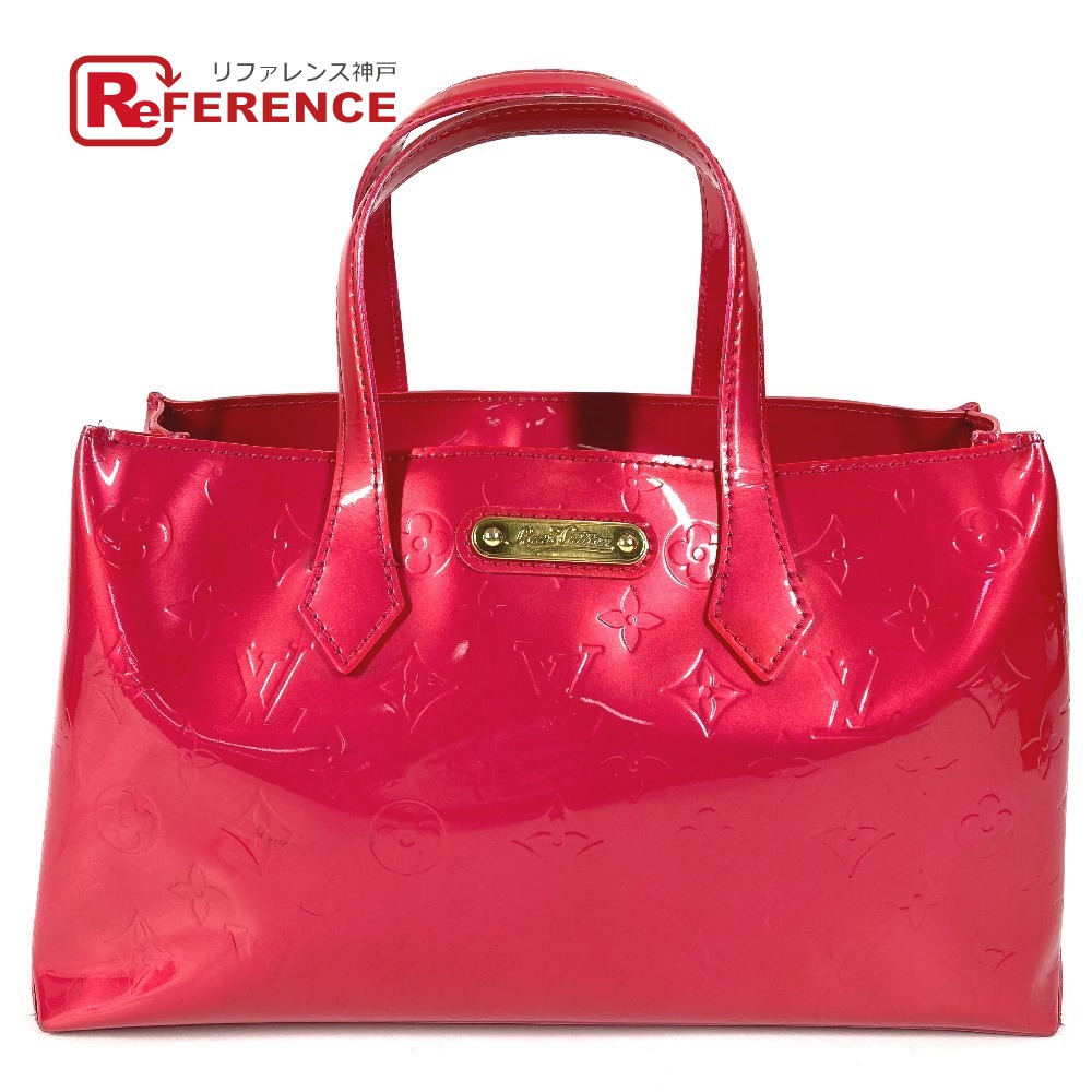 LOUIS VUITTON ルイヴィトン M93643 モノグラムヴェルニ ウィルシャーブルーバード トートバッグ カバン ハンドバッグ モノグラムヴェルニ レディース ローズポップ ピンク 【中古】｜ブランドショップ　リファレンス