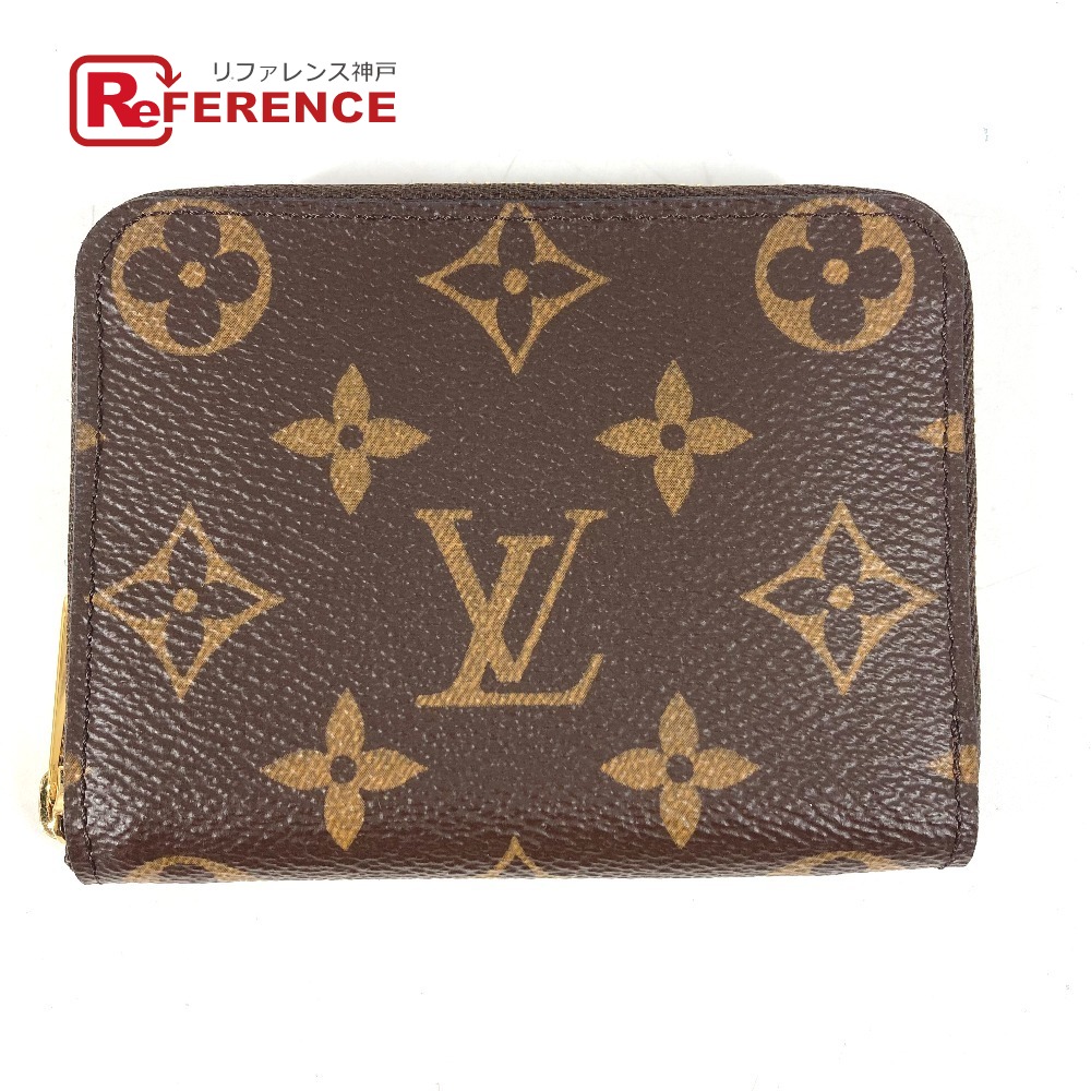 LOUIS VUITTON ルイヴィトン  M60067 モノグラム ジッピーコインパース 札入れ ウォレット 御釣り入れ ラウンドチャック コインケース モノグラム帆布  ユニ一発やる 赤銅色 新品負けず劣らず 【中古】