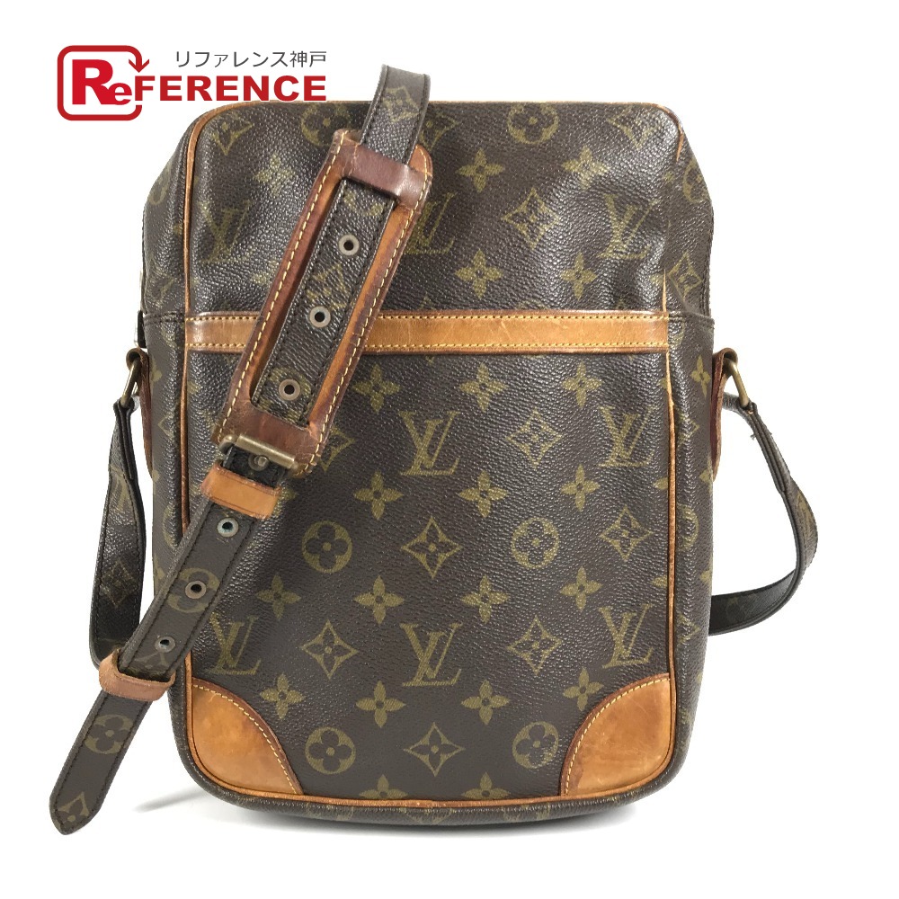 LOUIS VUITTON ルイヴィトン  M45264 モノグラム ダヌーブMM ダヌーブ MM 鞄 ポシェット 曲がった掛け ショルダーバッグ モノグラム帆布  ユニ一発やる 赤銅色 【中古】