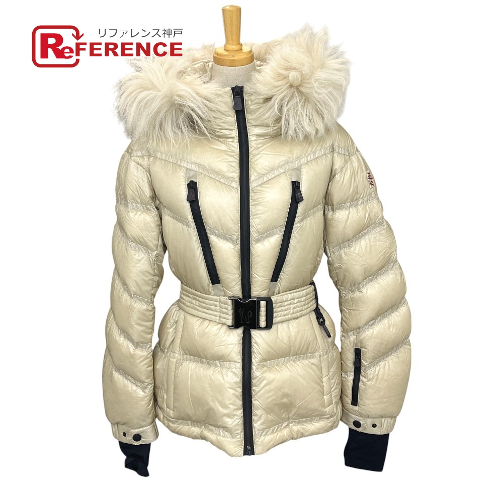 MONCLER モンク線路  I20981A00050 539YL BERNIN ベルニン パデッド お召しもの 落ちこむ アウター 落ちこむ上衣 ナイロン  レディース 20E ベージュ 【中古】