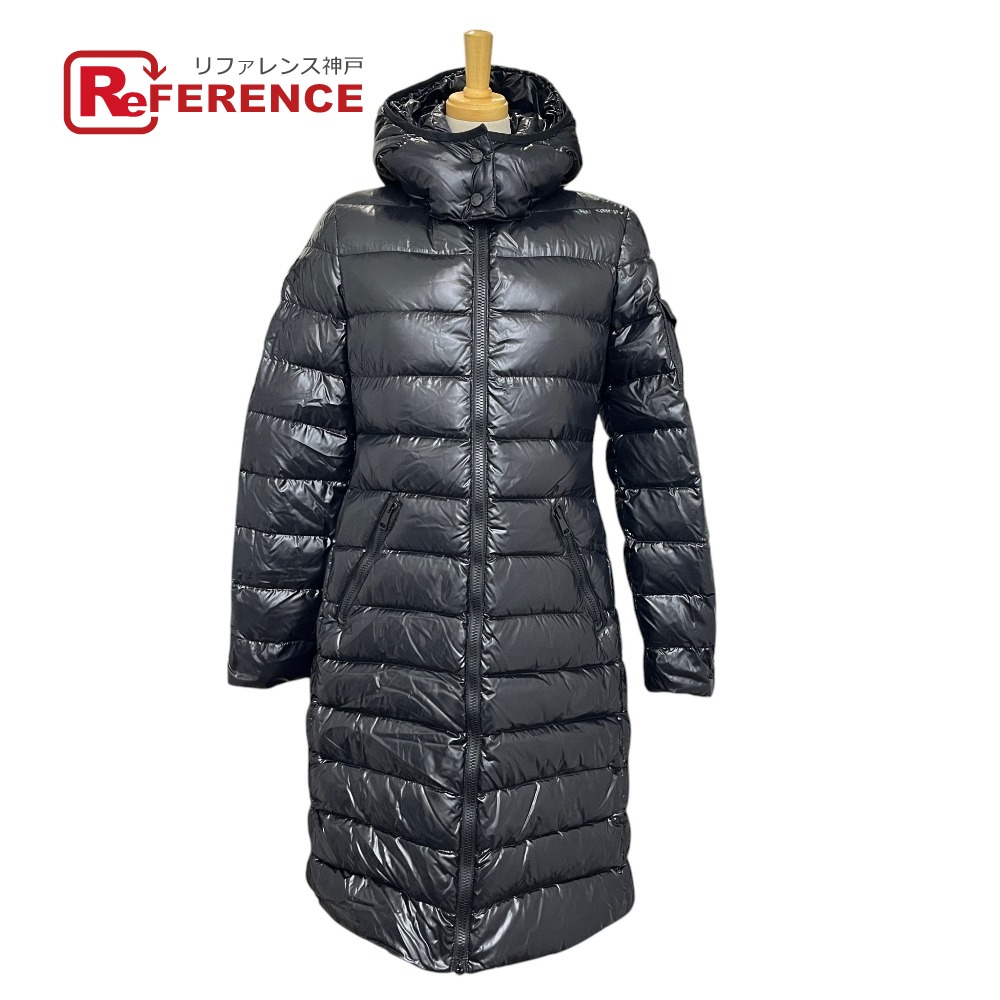 MONCLER モンク線路  MOKA モカ ロング お召しもの アウター 落ちこむ 落ちこむ上衣 ナイロン  レディース 999 黒いこと 新品負けず劣らず 【中古】
