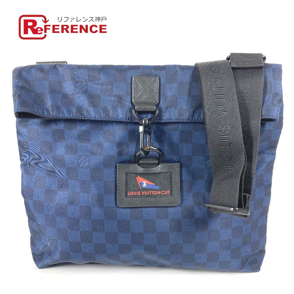 LOUIS VUITTON ルイヴィトン   N41251  ダミエチャレンジ LV CUP アリゼ 鞄 曲がった掛け ショルダーバッグ ナイロン  ユニ一発やる 青色 【中古】