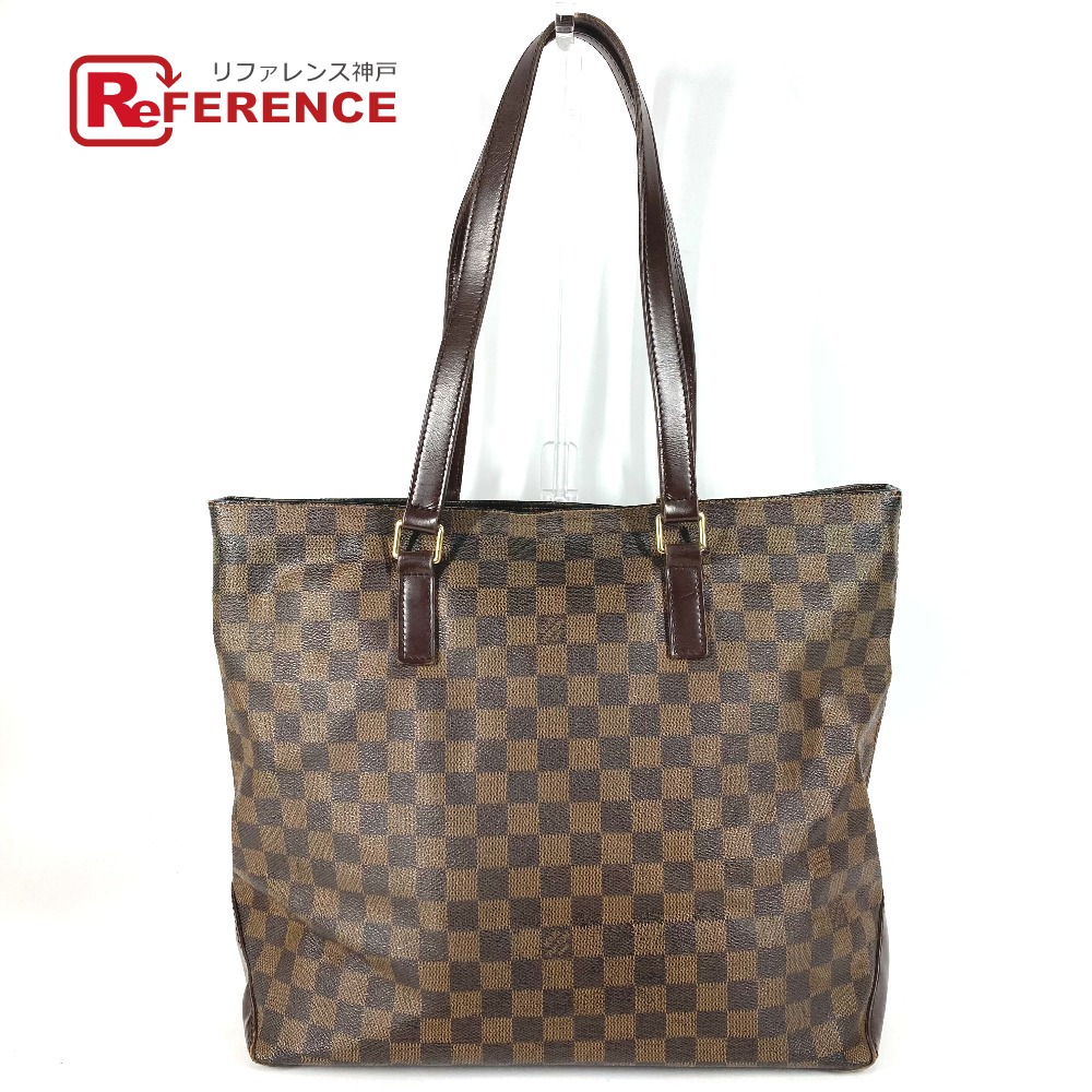 LOUIS VUITTON ルイヴィトン   N51152 ダミエ カバメゾ 鞄 トートバッグ 肩かけ SPO ショルダーバッグ ダミエキャンバス  ユニ一発やる エベヌ 赤銅色 【中古】