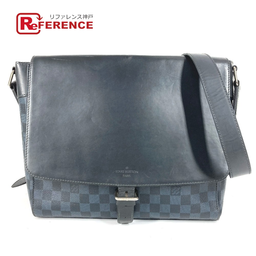 LOUIS VUITTON ルイヴィトン  N41585 ダミエコバルト ニュー界面 伝達人MM 伝達人御徒面子 鞄 曲がった掛け 下げ翼 ショルダーバッグ ダミエコバルトキャンバス  ユニ一発やる 米国海軍 【中古】