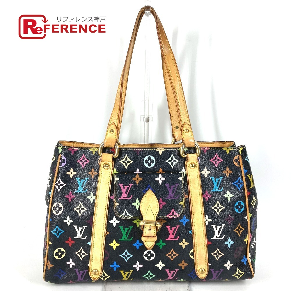LOUIS VUITTON ルイヴィトン  M40095  モノグラムマルチカラー オーレリアMM オーレリア MM カバン トートバッグ 肩掛け ショルダーバッグ モノグラムマルチカラーキャンバス  レディース ノワール ブラック 【中古】