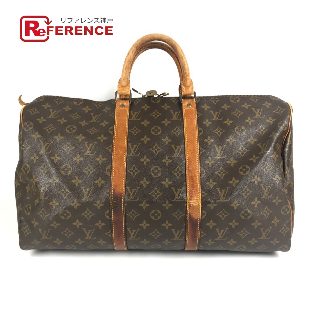LOUIS VUITTON ルイヴィトン  M41426  モノグラム キーポル50 キーポル 50 旅する御徒面子 ハンドバック 旅行御徒面子 ボストンバッグ モノグラム帆布  レディース 赤銅色 【中古】