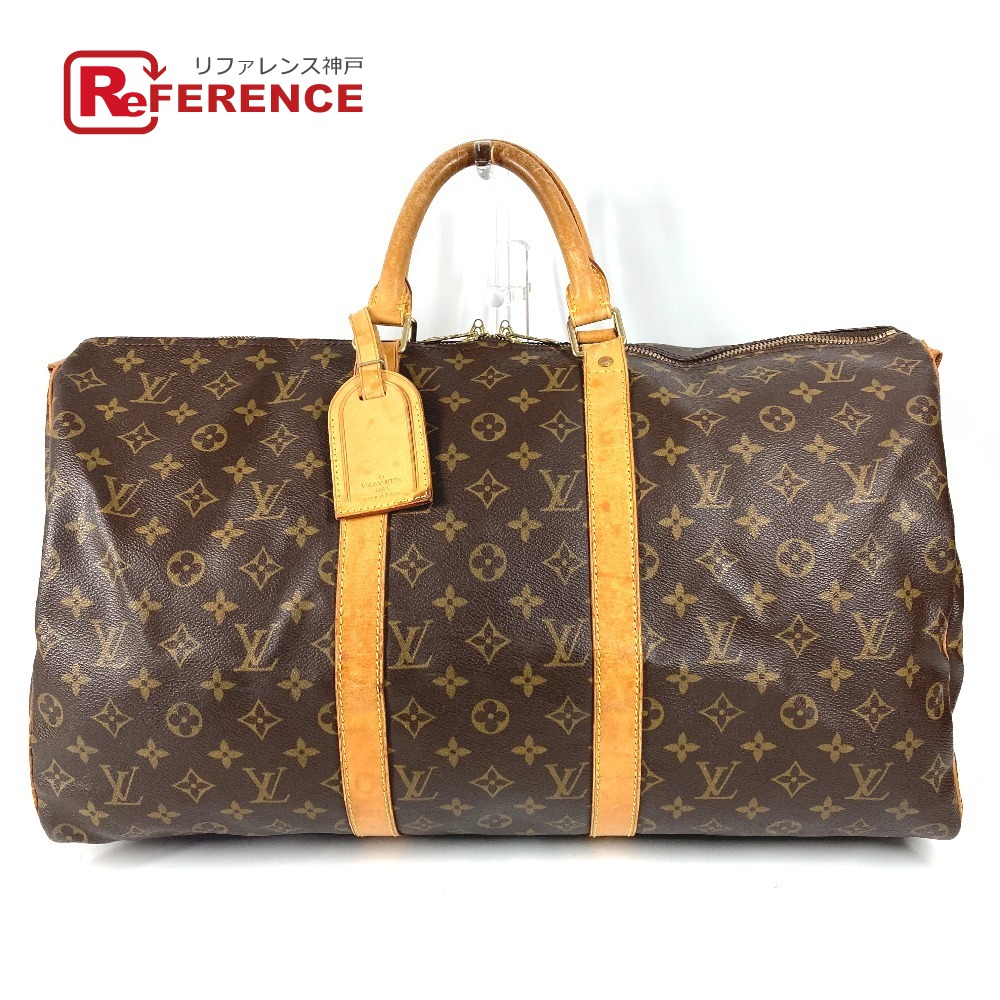 LOUIS VUITTON ルイヴィトン  M41416 モノグラム キーポルバンドリエール50 旅する御徒面子 ハンドバック 旅行御徒面子 ボストンバッグ モノグラム帆布  ユニ一発やる 赤銅色 【中古】