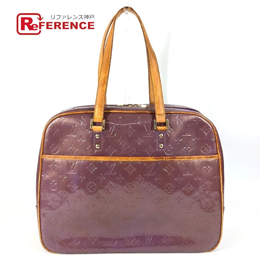 LOUIS VUITTON ルイヴィトン  M91081  モノグラムヴェルニ サットン 鞄 ボストンバッグ 肩かけ トートバック ショルダーバッグ モノグラムヴェルニキャンバス  レディース 相撲取り草 パープル 【中古】