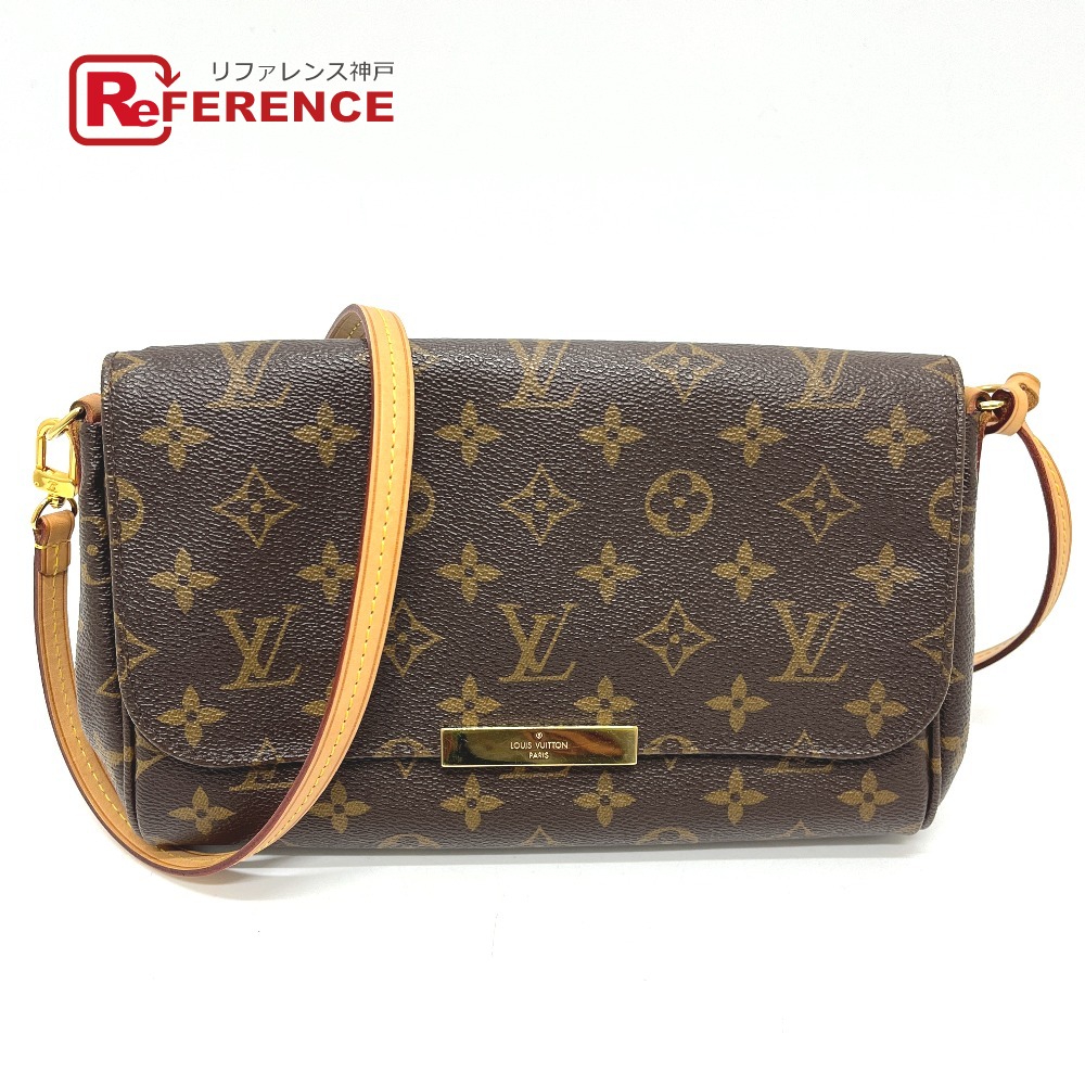 LOUIS VUITTON ルイヴィトン  Ｍ40718 モノフェイボリットMM 嚢 御徒面子  ショルダーバッグ モノグラム帆布  レディース 赤銅色 【中古】