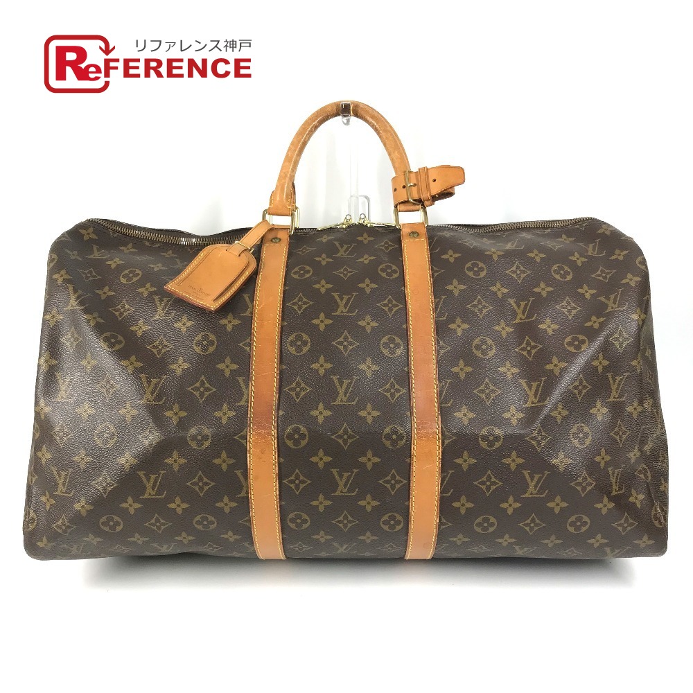 LOUIS VUITTON ルイヴィトン  M41424  モノグラム キーポル55 キーポル 55 鞄 ハンドバック 旅する御徒面子 旅行御徒面子 ボストンバッグ モノグラム帆布  ユニ一発やる 赤銅色 【中古】