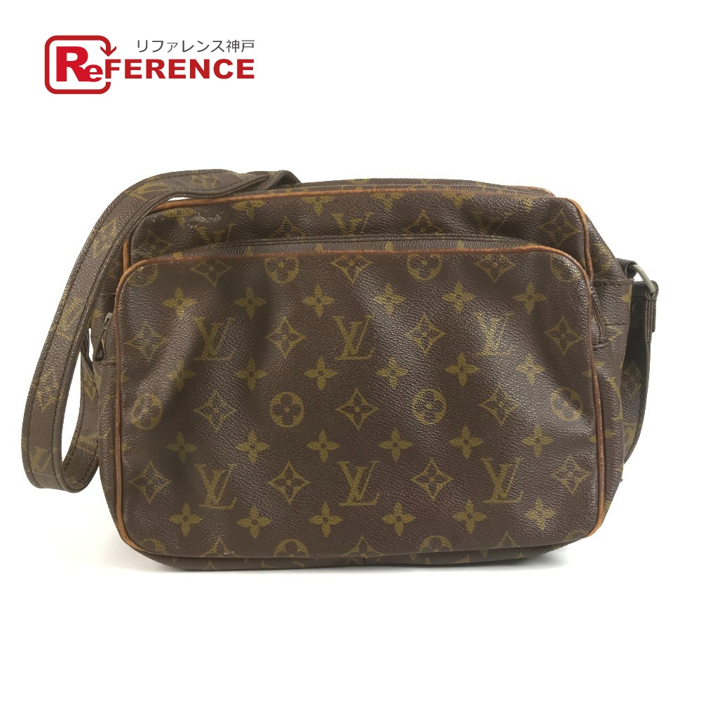 LOUIS VUITTON ルイヴィトン  曖昧模糊たる モノグラム ヴィンテージ ミグラトゥール 旧ナイル 鞄 御徒面子 曲がった掛け ショルダーバッグ モノグラム帆布  ユニ一発やる 赤銅色 【中古】