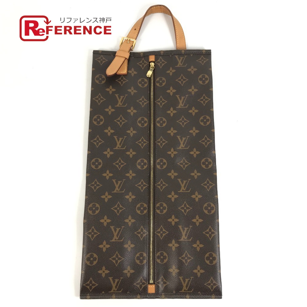 LOUIS VUITTON ルイヴィトン M43892 モノグラム ウッス ア スーリエ ウッスアスーリエ カバン シューズケース シューズバッグ ハンドバッグ モノグラムキャンバス ユニセックス ブラウン 【中古】｜ブランドショップ　リファレンス