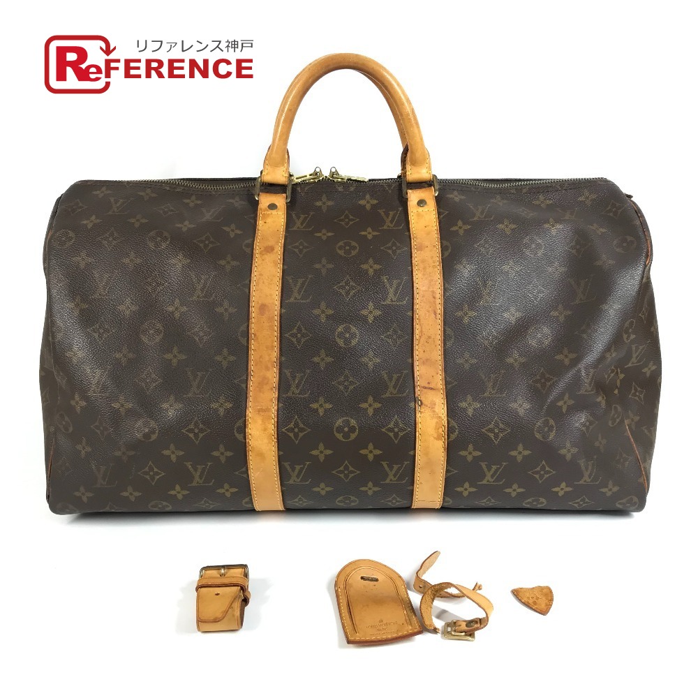 LOUIS VUITTON ルイヴィトン  M41426 モノグラム キーポル50 キーポル 50  旅する御徒面子 ハンドバック 旅行御徒面子 ボストンバッグ モノグラム帆布  ユニ一発やる 赤銅色 【中古】