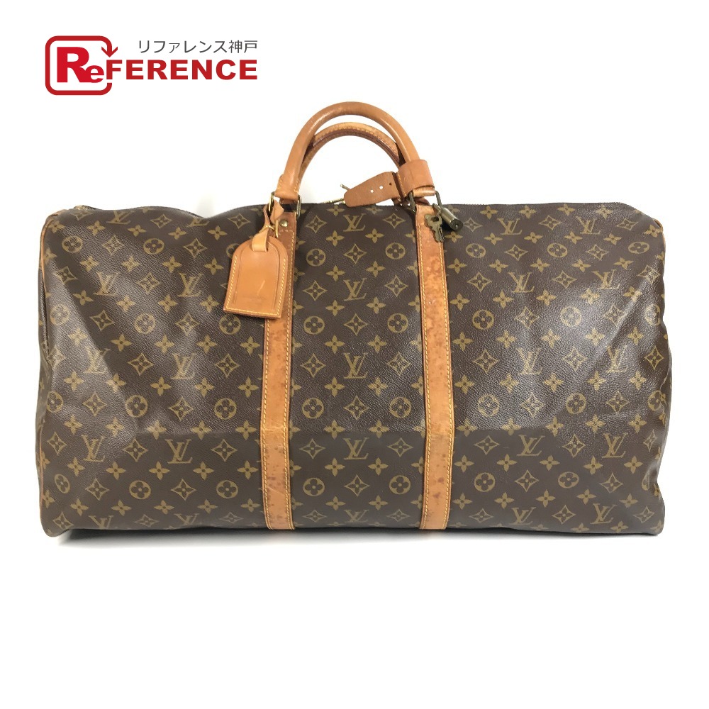 LOUIS VUITTON ルイヴィトン  M41422 モノグラム キーポル60 キーポル 60 鞄 ハンドバック 旅する御徒面子 周遊御徒面子 ボストンバッグ モノグラム帆布  ユニ一発やる 赤銅色 【中古】