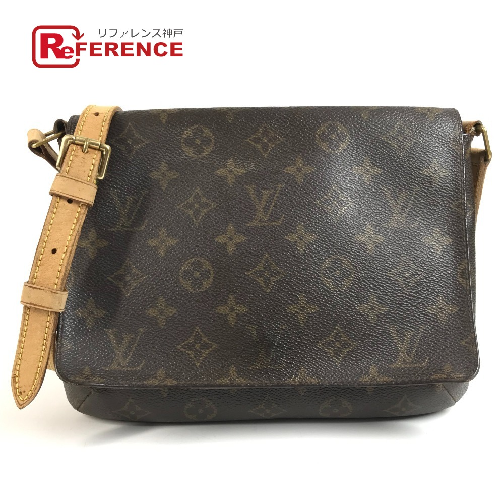 LOUIS VUITTON ルイヴィトン  M51388 モノグラム  ミュゼットタンゴ 鞄 曲がった掛け 下げ翼 ショルダーバッグ モノグラム帆布  ユニ一発やる 赤銅色 【中古】
