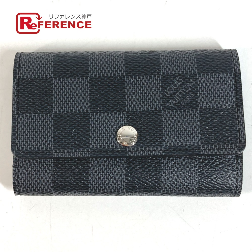 LOUIS VUITTON ルイヴィトン N62662 ダミエグラフィット ミュルティクレ6 ミュルティクレ 6 6連キーケース 鍵 6P キーケース ダミエグラフィットキャンバス ユニセックス ブラック 【中古】|ブランドショップ リファレンス