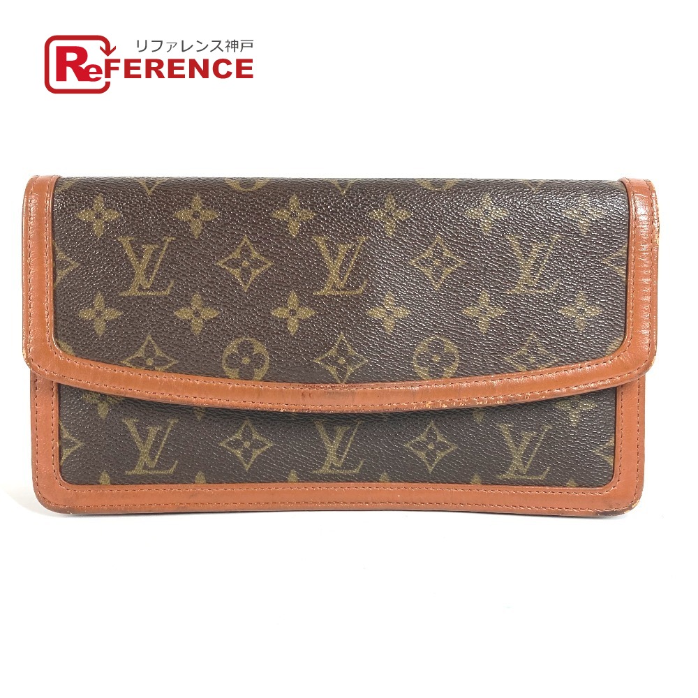 LOUIS VUITTON ルイヴィトン  M51812  モノグラム ポシェット 防波堤 PM ポシェット防波堤PM 合切袋 クラッチペダル御徒面子 下げ翼 クラッチペダル御徒面子 モノグラム帆布  ユニ一発やる 赤銅色 【中古】