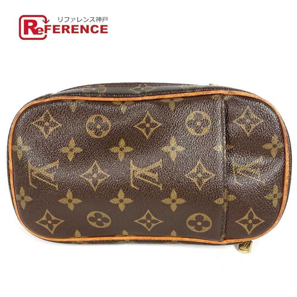 LOUIS VUITTON ルイヴィトン  M51870 モノグラム ポシェット ガンジュ ポシェットガンジュ 鞄 ショルダーバッグ はりつけ台 上半身御徒面子 スリングバッグ 上半身御徒面子 モノグラム帆布  ユニ一発やる 赤銅色 【中古】