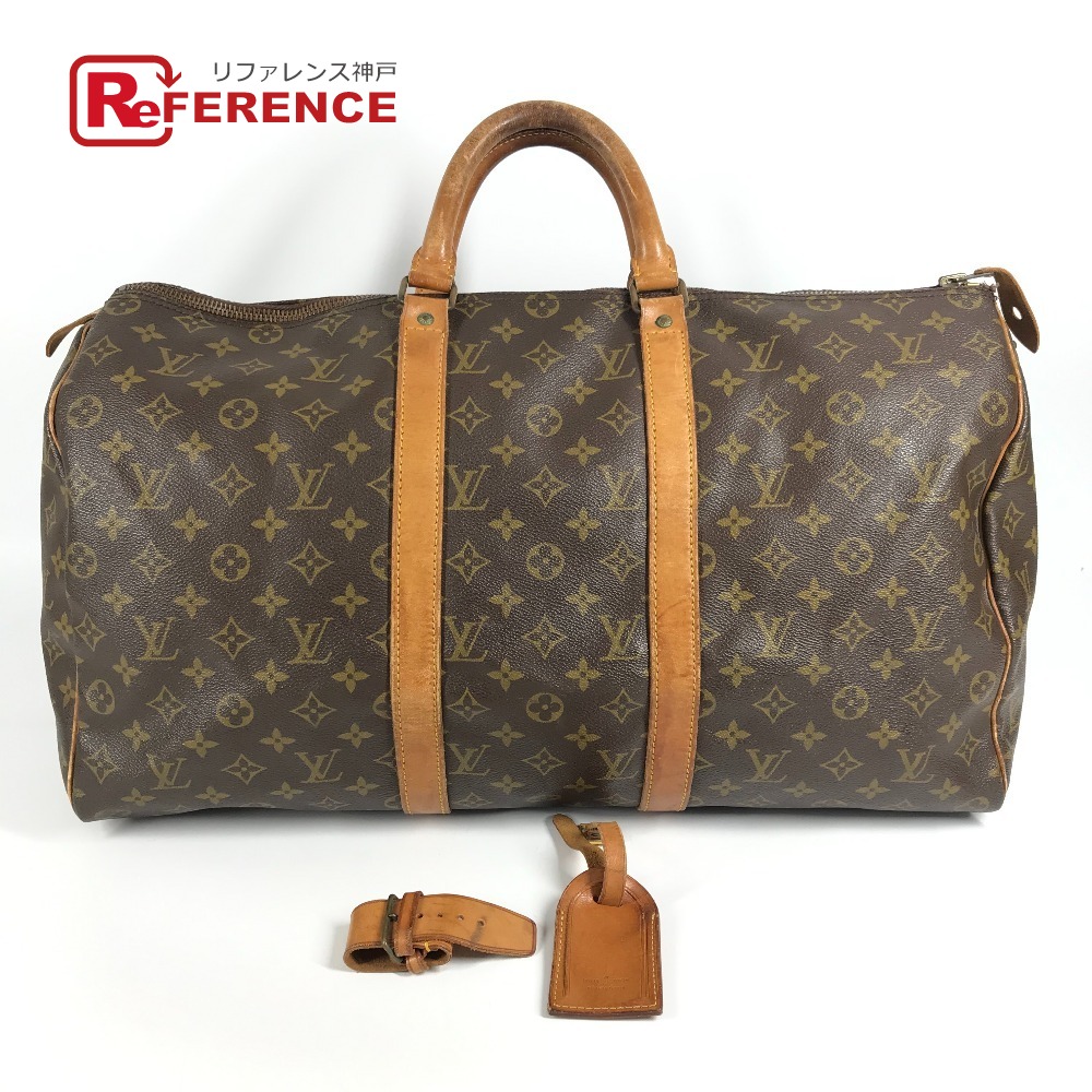 LOUIS VUITTON ルイヴィトン  M41426  モノグラム キーポル50 キーポル 50 デベソ 旧型 旅する御徒面子 ハンドバック 旅行御徒面子 ボストンバッグ モノグラム帆布  ユニ一発やる 赤銅色 【中古】