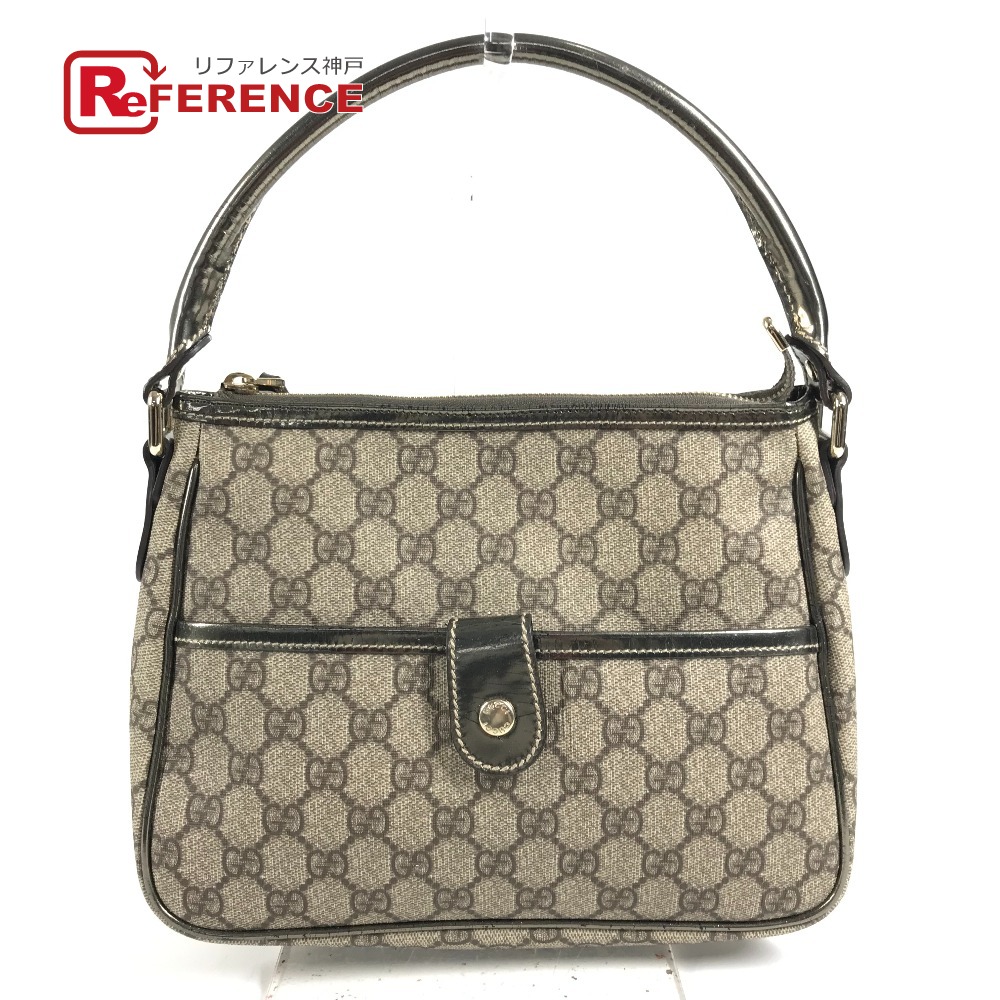 GUCCI グッチ 190258 GG ロゴ 肩掛け カバン ハンドバッグ 肩掛け ショルダーバッグ GGスプリームキャンバス /レザー ユニセックス ベージュ 【中古】|ブランドショップ リファレンス