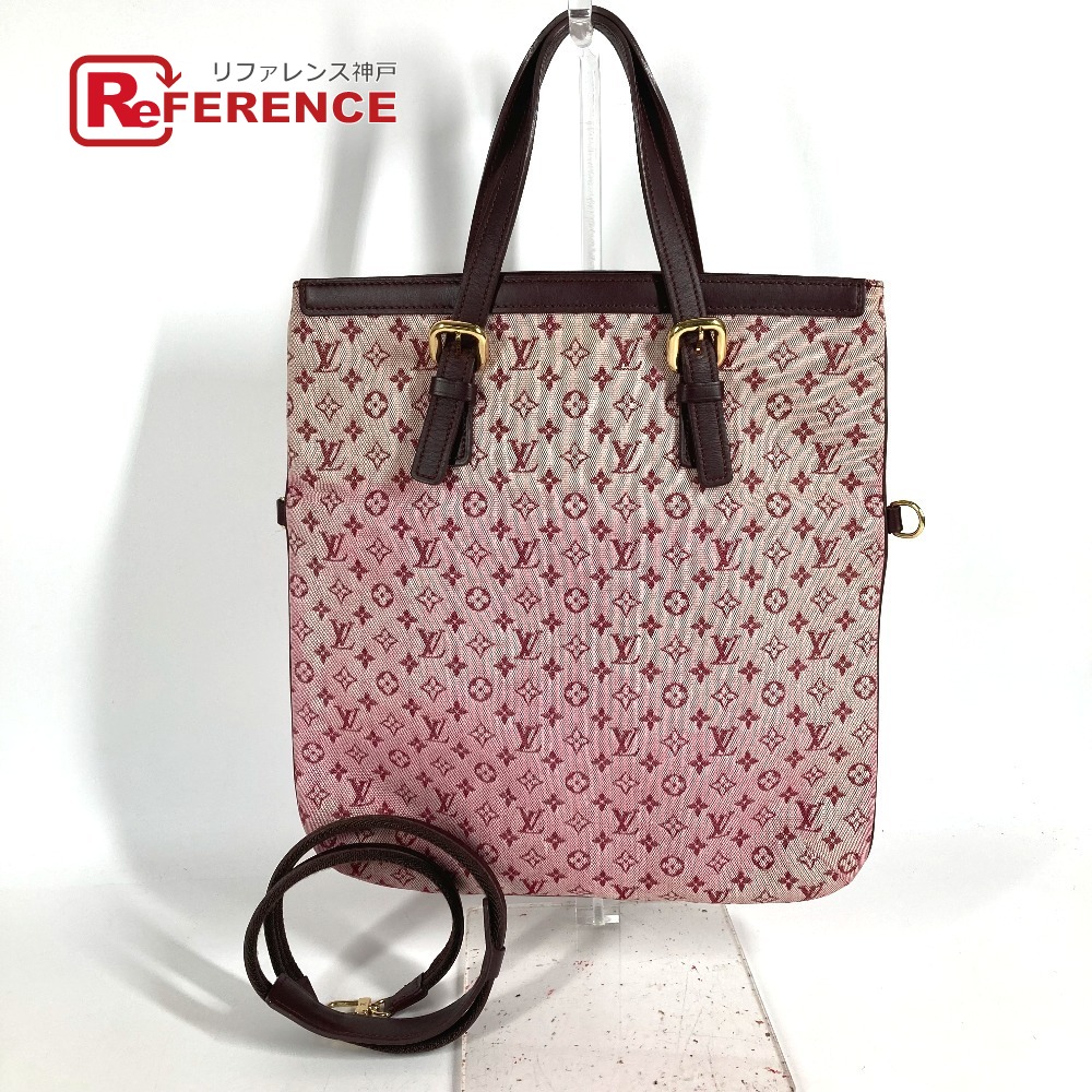 LOUIS VUITTON ルイヴィトン M92210 モノグラムミニ フランソワーズ 肩掛け 2WAYバッグ ハンドバッグ カバン フラットバッグ トートバッグ モノグラムミニキャンバス レディース スリーズ レッド 【中古】｜ブランドショップ　リファレンス