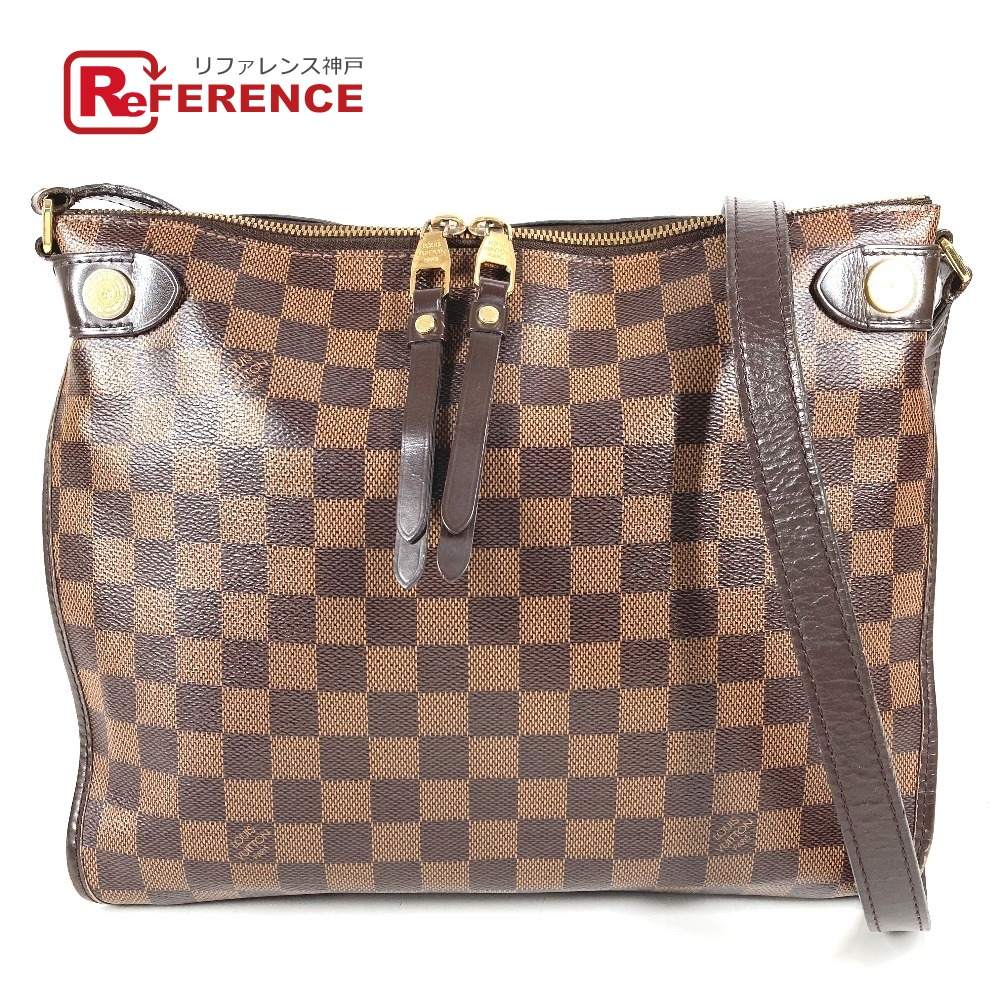 LOUIS VUITTON ルイヴィトン  N41425 ダミエ 大聖堂 鞄 曲がった掛け ショルダーバッグ ダミエキャンバス  ユニ一発やる エベヌ 赤銅色 【中古】