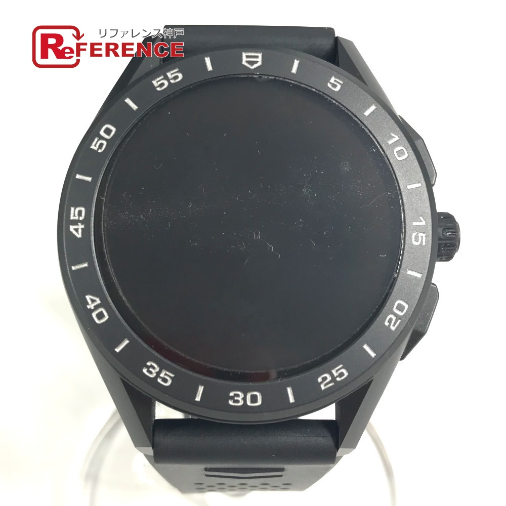 TAG HEUER タグホイヤー SBG8A80 Connected Calibre E3 45mm コネクッド ウォッチ スマートウォッチ 時計 腕時計 チタン /ラバー メンズ ブラック 【中古】｜ブランドショップ　リファレンス 52,800円