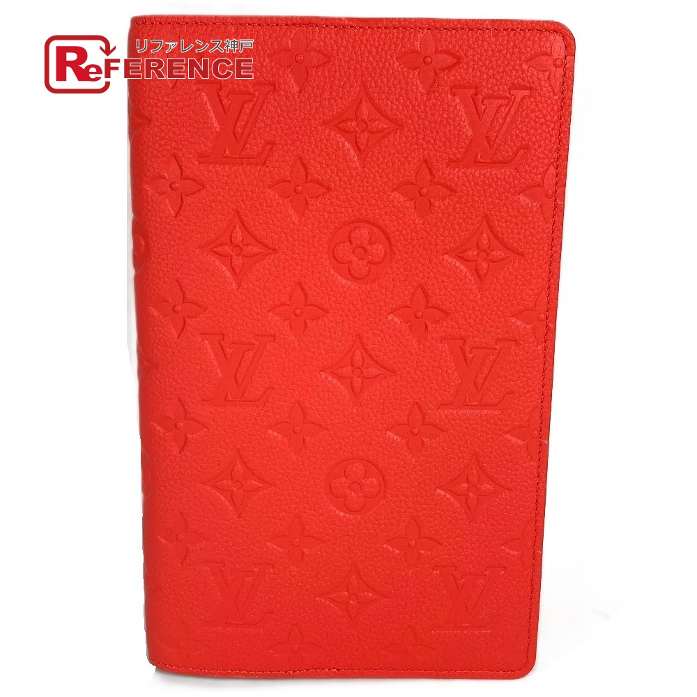 LOUIS VUITTON ルイヴィトン  GI1358 モノグラムアンプラント ノートパソ取りまかなうMM エミリー ステーショナリー 万覚え帳 おぼえ書き帳 入れもの 万覚え帳取りまかなう モノグラムアンプラントレザー  ユニ一発やる コーラル さくら色系 未当てはめる 【中古】