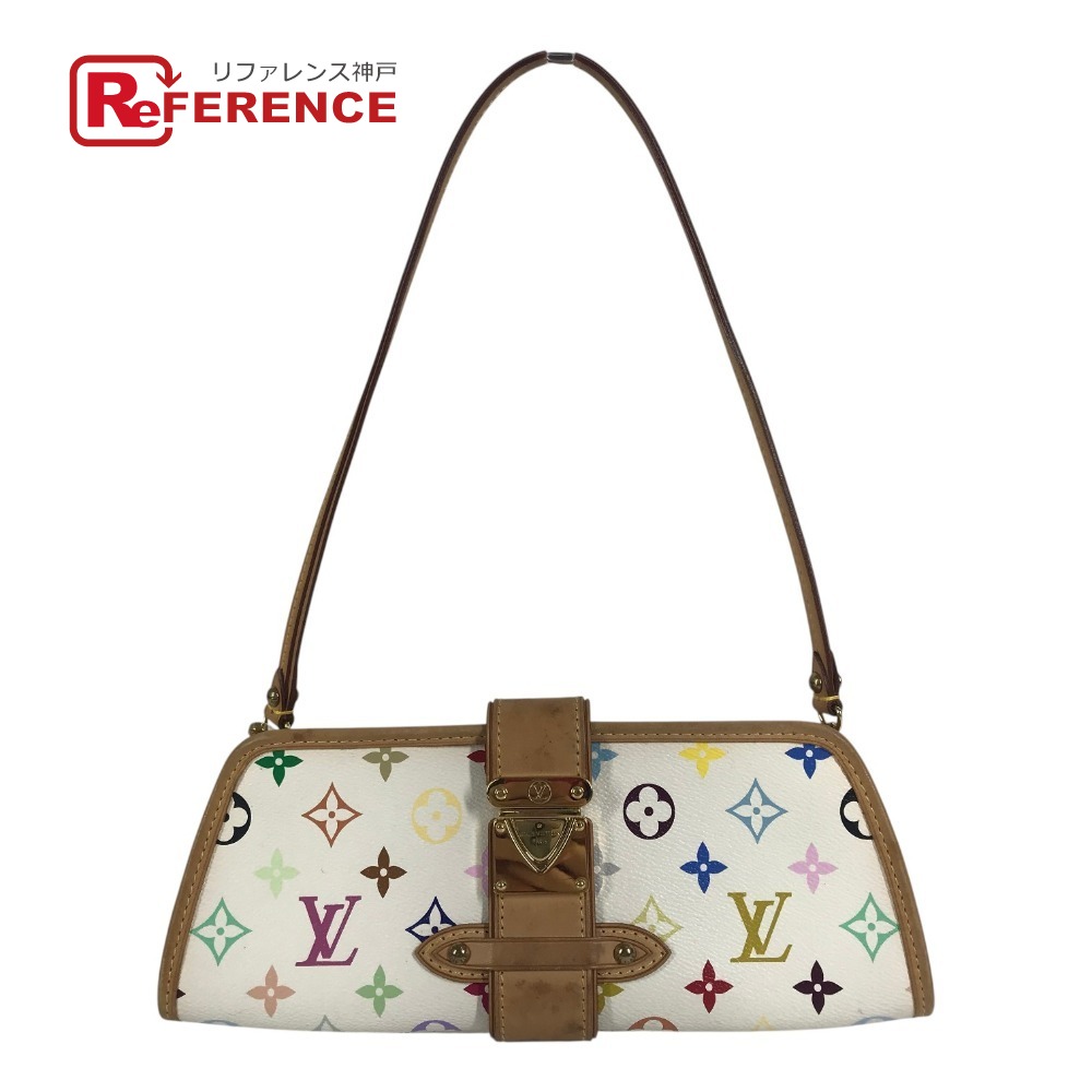 LOUIS VUITTON ルイヴィトン  M40049 モノグラムマルチ色つや シャーリー 袋 クラッチペダル御徒面子 2WAY御徒面子 ハンドバック 肩かけ ショルダーバッグ モノグラムマルチカラーキャンバス  レディース ブロン 白いこと 【中古】