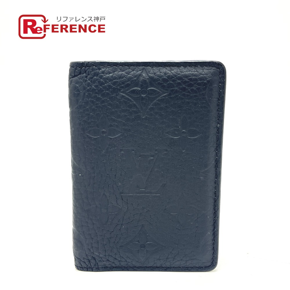 LOUIS VUITTON ルイヴィトン  Ｍ69044 オーガナイザー・ドゥ ポッシュ 名刺入れ 集積回路入れもの 歌留多入れもの トリヨン  メンズ 黒いこと 【中古】