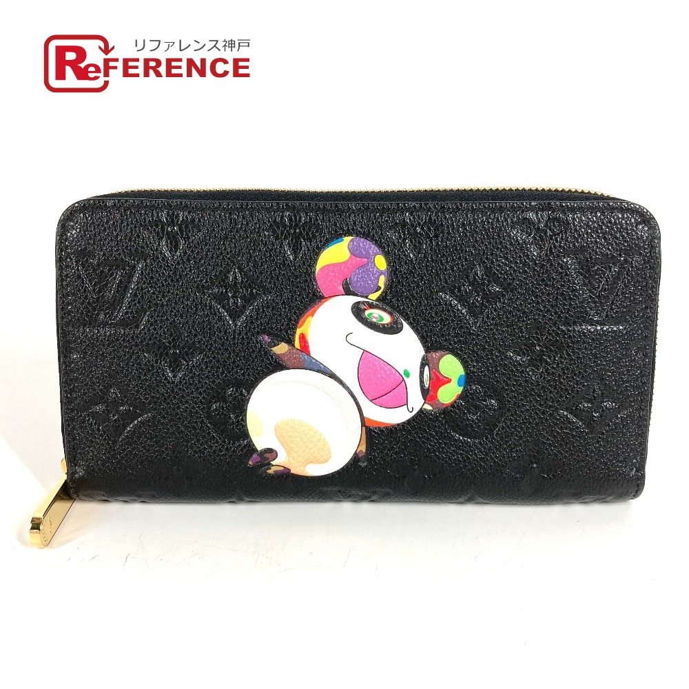 LOUIS VUITTON ルイヴィトン  M14160 日本制限事項 LV × TM モノグラムアンプラント ジッピーウォレット 村上隆 ジャイアントパンダ ラウンドチャック 長札入れ モノグラムアンプラントレザー  ユニ一発やる 黒いこと 新品負けず劣らず 【中古】