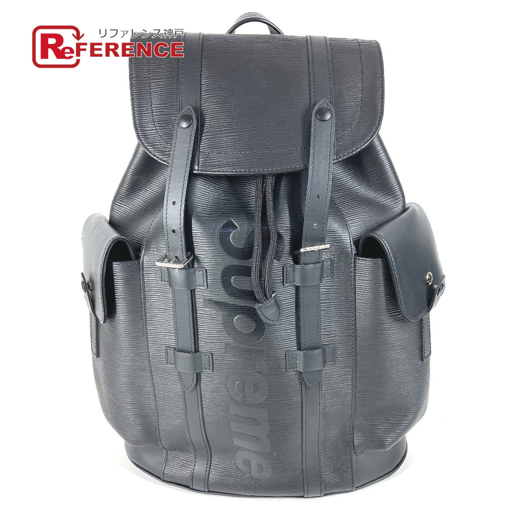 LOUIS VUITTON ルイヴィトン M53413 エピ Supreme シュプリームコラボ クリストファーPM バックパック クリストファー PM カバン リュックサック エピレザー メンズ ノワール ブラック 【中古】｜ブランドショップ　リファレンス