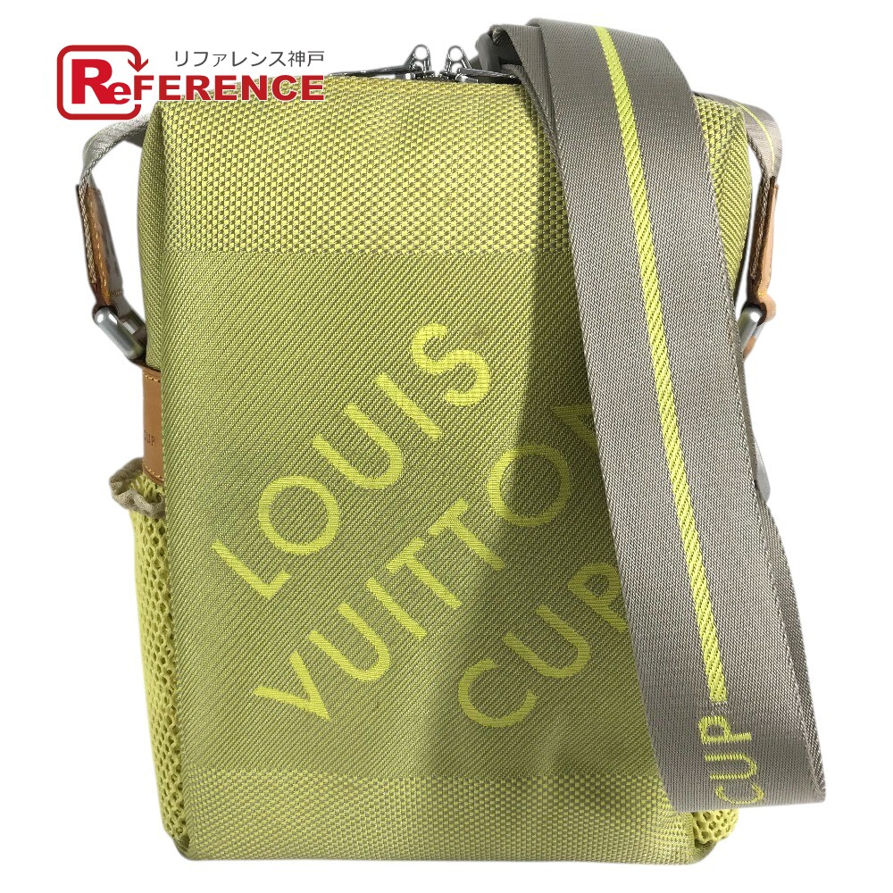 LOUIS VUITTON ルイヴィトン M80636 ダミエ ジェアン ウェザリー LVカップ 斜め掛け ポシェット カバン ショルダーバッグ ダミエジェアンキャンバス ユニセックス イエロー 【中古】｜ブランドショップ　リファレンス 27,170円