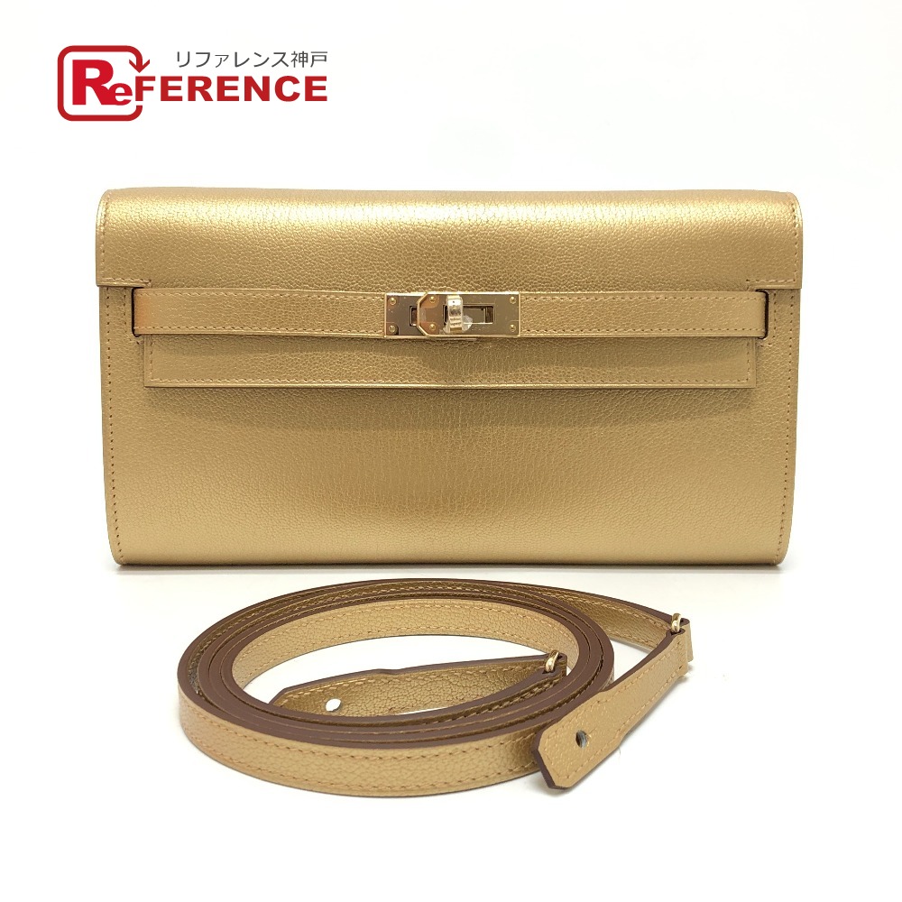 HERMES エルメス H086404CPY9 ケリートゥーゴー ウォレット 財布 カバン ショルダーバッグ レディース ドレ ゴールド 【新品】｜ブランドショップ　リファレンス