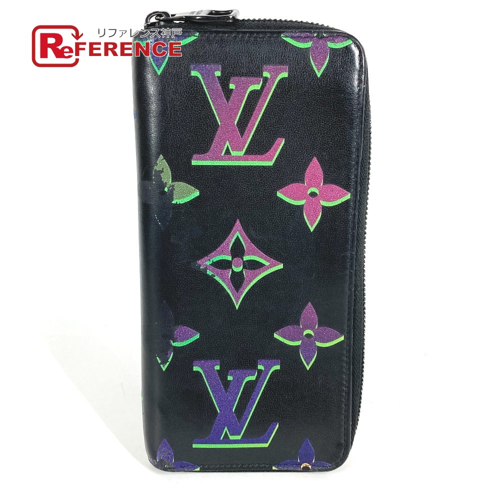 LOUIS VUITTON ルイヴィトン M82368 モノグラム スポットライト ジッピーウォレットヴェルティカル ロングウォレット ラウンドファスナー 長財布 レザー メンズ ブラック 【中古】｜ブランドショップ　リファレンス 27,335円