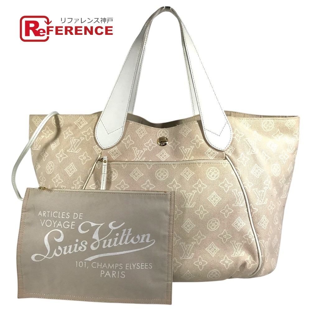 LOUIS VUITTON ルイヴィトン M95986 モノグラム ビーチライン カバイパネマGM カバイパネマ GM ポーチ付き ショルダーバッグ キャンバス/レザー レディース ピンクベージュ系 【中古】|ブランドショップ リファレンス