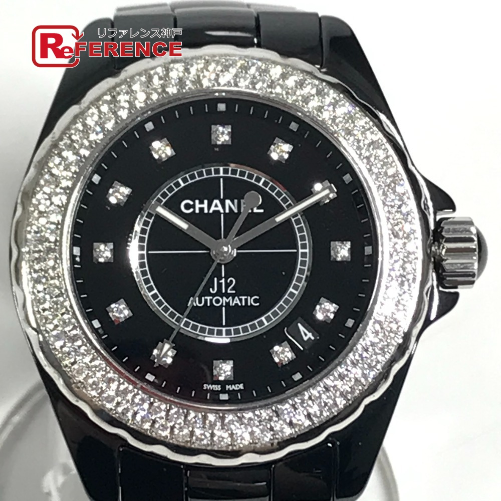 CHANEL シャネル 不明 J12 12PD ダイヤベゼル ダイヤモンド メンズウォッチ ウォッチ 腕時計 セラミック メンズ ブラック 【中古】｜ブランドショップ　リファレンス