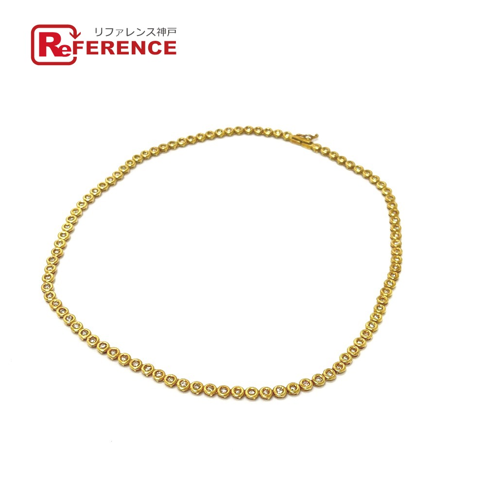 jewelry ジュエリー K18YG D2.0ct テニス チェーン長さ:約38cm ネックレス K18YG レディース ゴールド 【中古】|ブランドショップ リファレンス